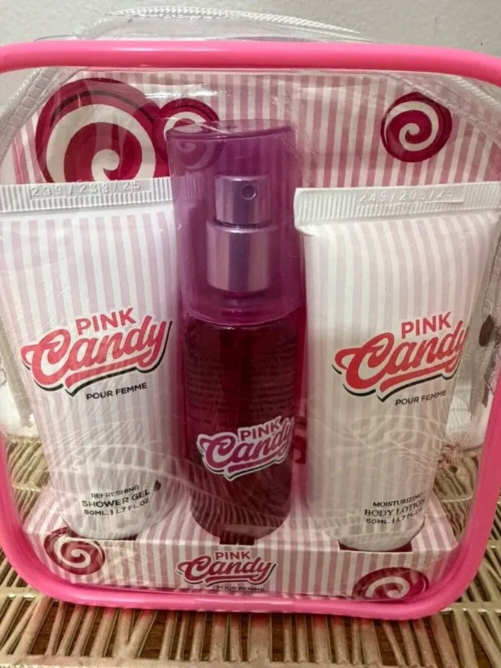 Pink Candy Pour Femme Women’s 3-Piece Travel Gift Set